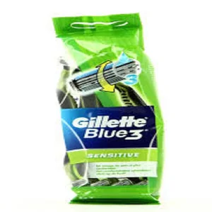 FLASH USA Men's Disposable 3 Blades Safety Razor Shaver Head TPR Handle with Pivoting Technology for Shaving