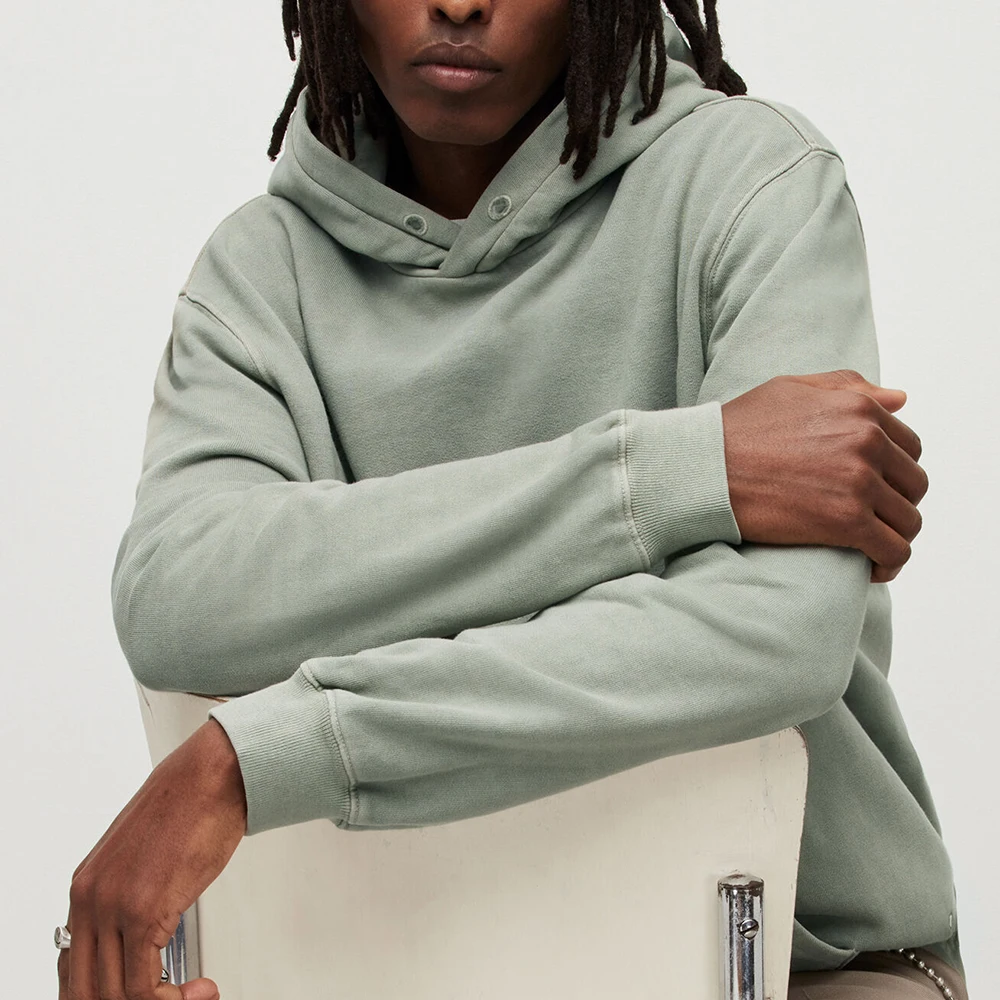 High Quality No String Breathable Stone Acid Washed Hoodies Men Full Zip Us Boxy 500 GSM Designer Enzyme Wash Hoodie Top Boys