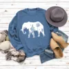 Blue sweatshirt (white font)