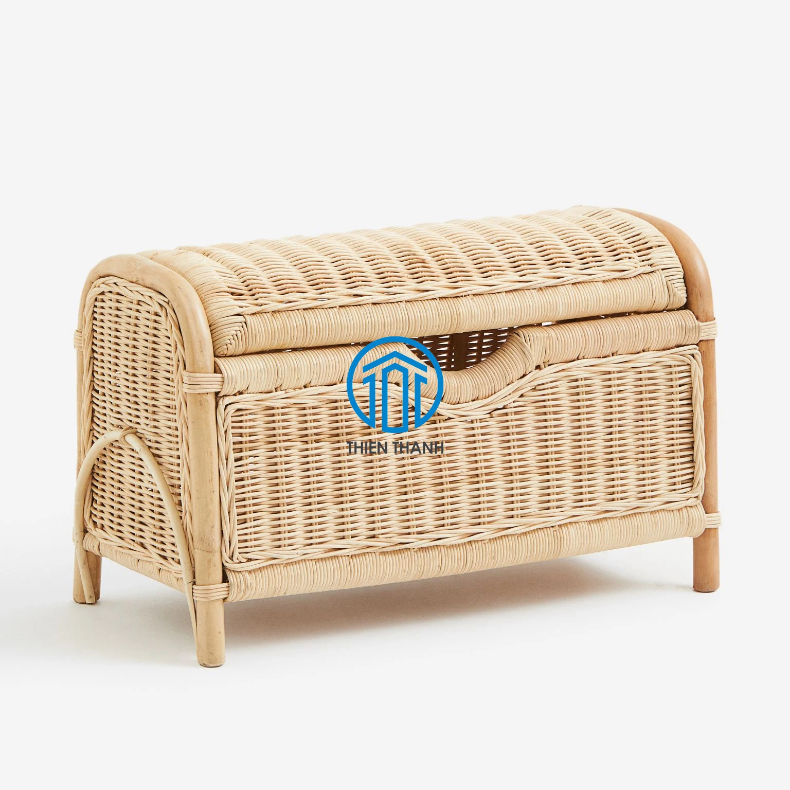 Sustainable Nice Looking Children's storage bench Rattan storage
