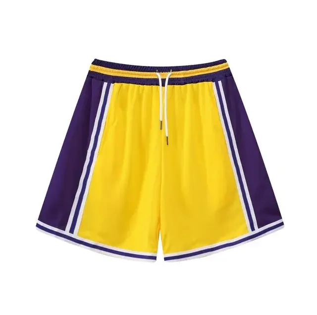 Баскетбольные Шорты Унисекс из полиэстера оптовая продажа спортивная одежда с принтом двойной замок размер XL логотипом
