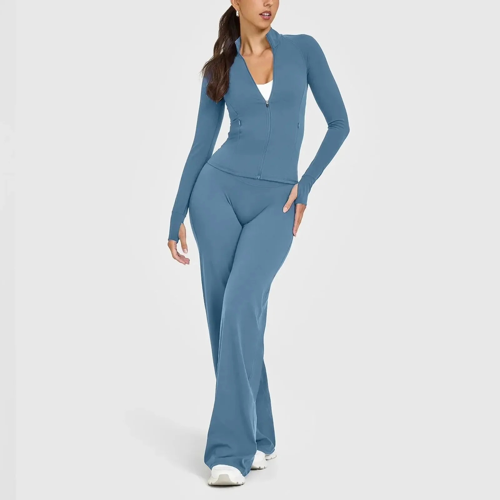 Blue Yoga Set Lifestyle