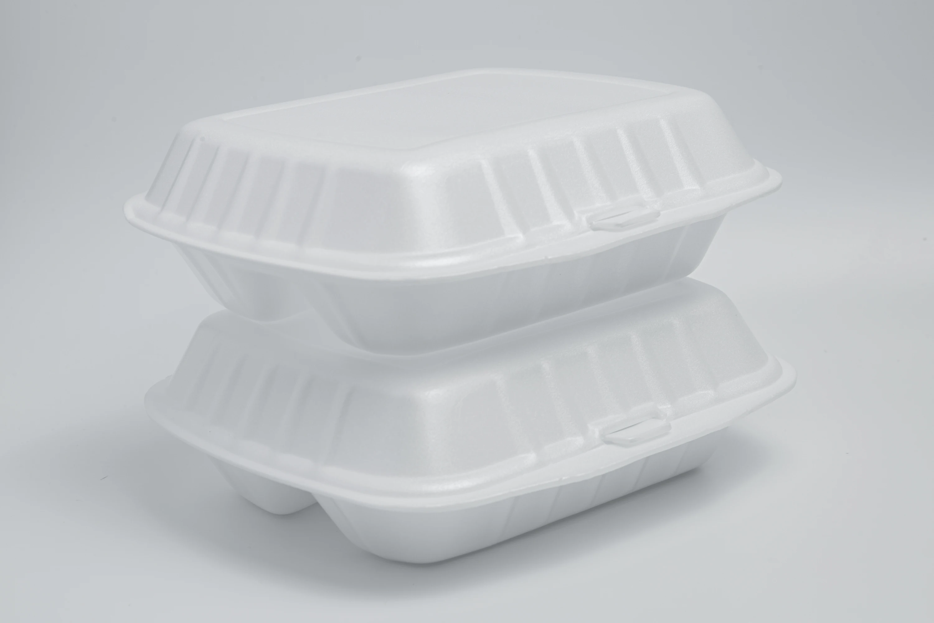 Three Compartments Disposable Ps Foam Food Container Foodsaver