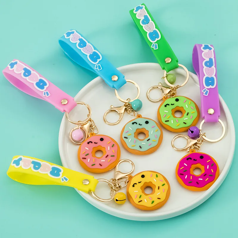OBJET DECORATIF,3--Porte clés Miniature Kawaii pour téléphone portable, 10  pièces, Mini donuts, pain, bonbons, nourriture, maison de - Cdiscount Maison