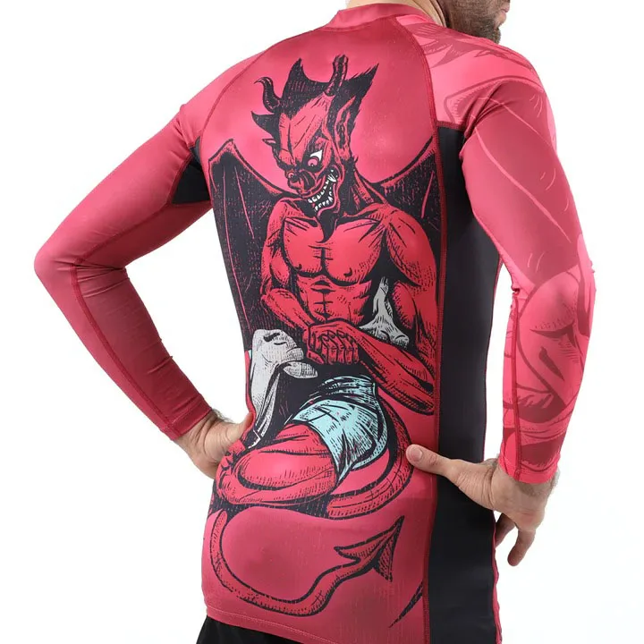 Wholesale High Quality Jiu Jitsu Rash Guard Custom Long Sleeve Mma