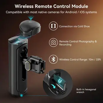 For SmallRig Universal Quick Release Phone Cage Kit Basic, Aluminum Smartphone Video Rig Kit with Wireless Control Dual Handles detail image