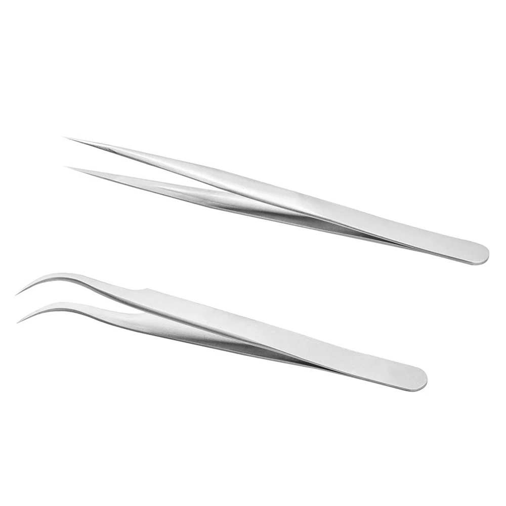 Extension Eyelash Tweezers Set Volume Eyebrow Private Label Stainless