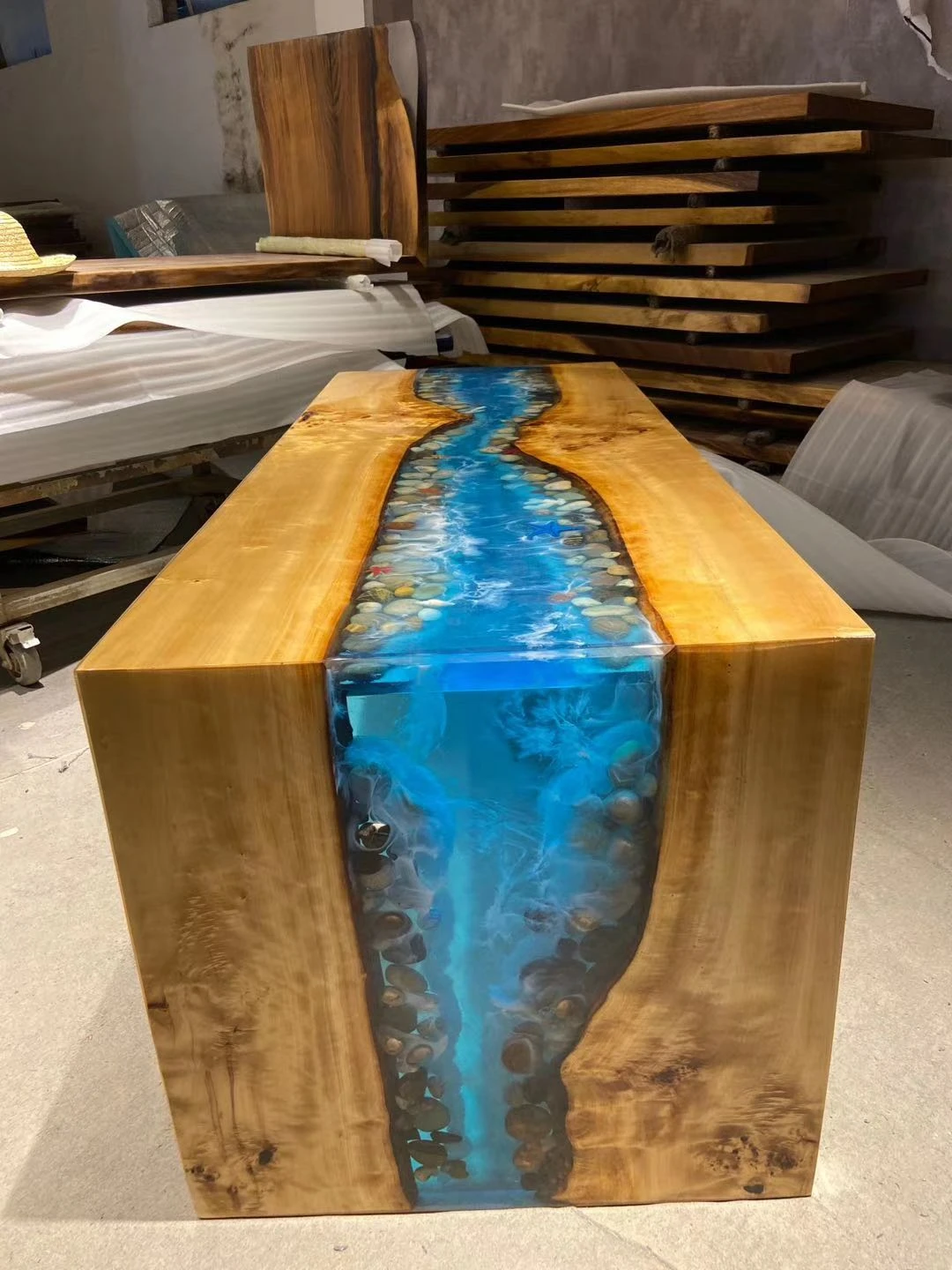 Epoxy Resin Table,Epoxy River Table,Wood Epoxy Dining Table