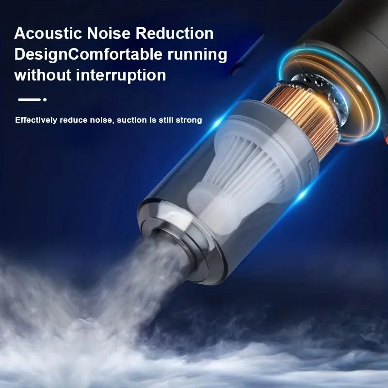 迷你无绳汽车真空吸尘器强吸无线手持便携式汽车真空吸尘器