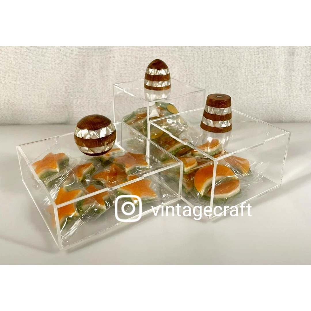 MOTHER of PEARL INLAY CHOCOLATE SERVING TRADITIONAL RAMADAN GIFT in GULF UAE QATAR KUWAIT  BAHRAIN SAUDI ARABIA by VINTAGE CRAFT