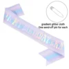 Rayas azules y blancas 160*9.5CM + Pin de seguridad estándar 1.5*6cm
