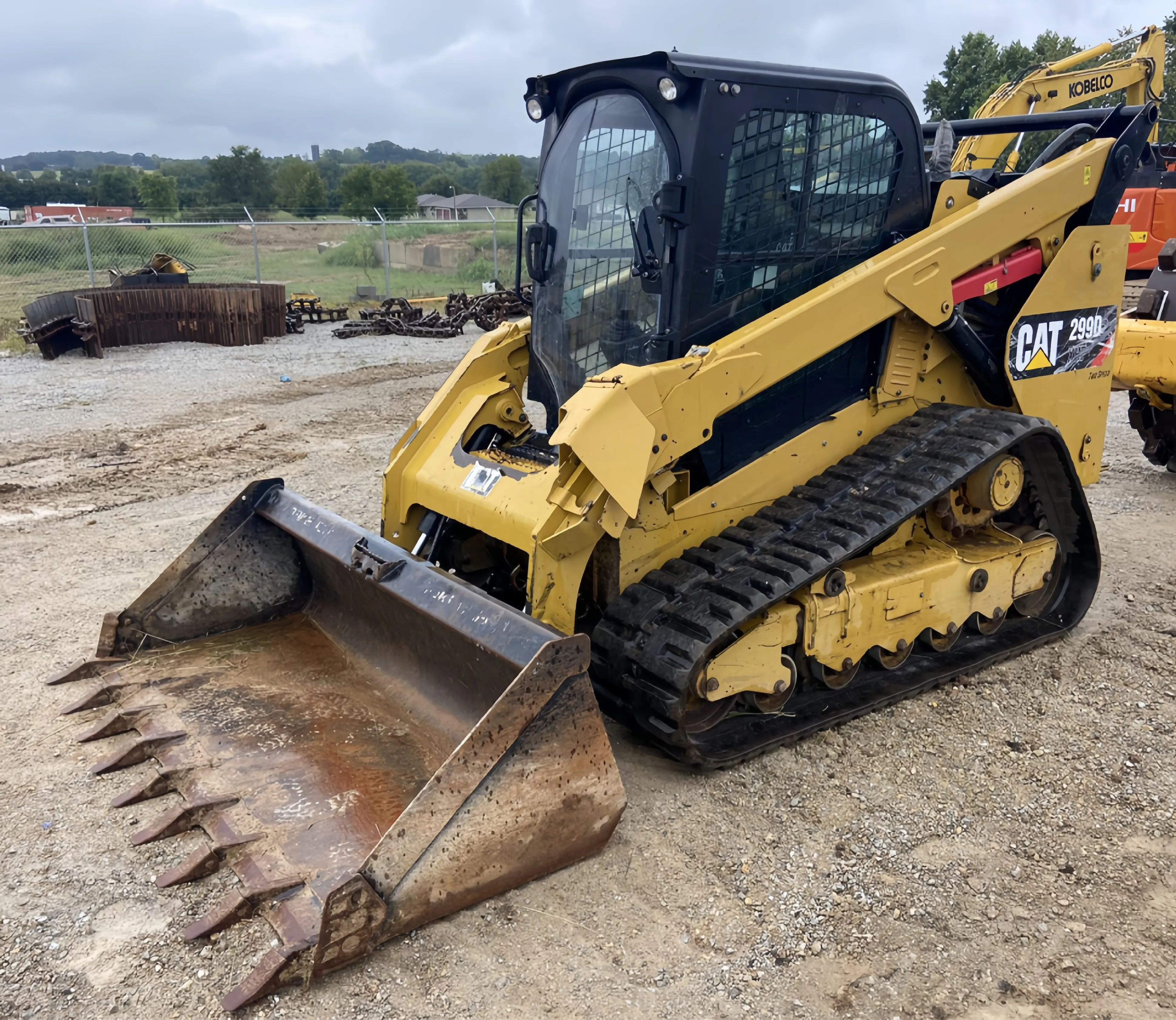 Absolute Caterpillar Skid Steer 299d2 Xhp With Tooth Bucket And ...