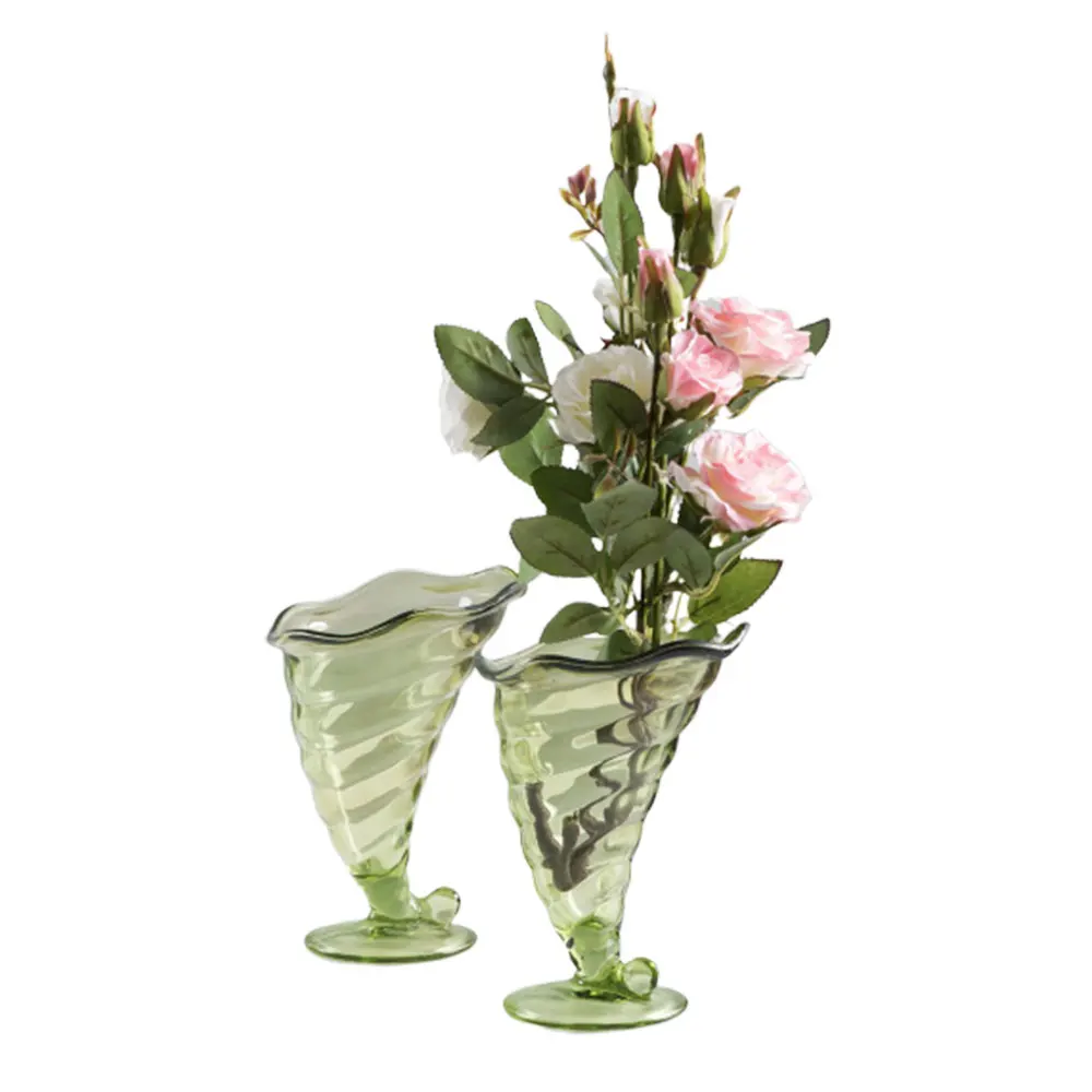 Стеклянная ваза ручной работы для домашнего декора оптовая продажа современный дизайн