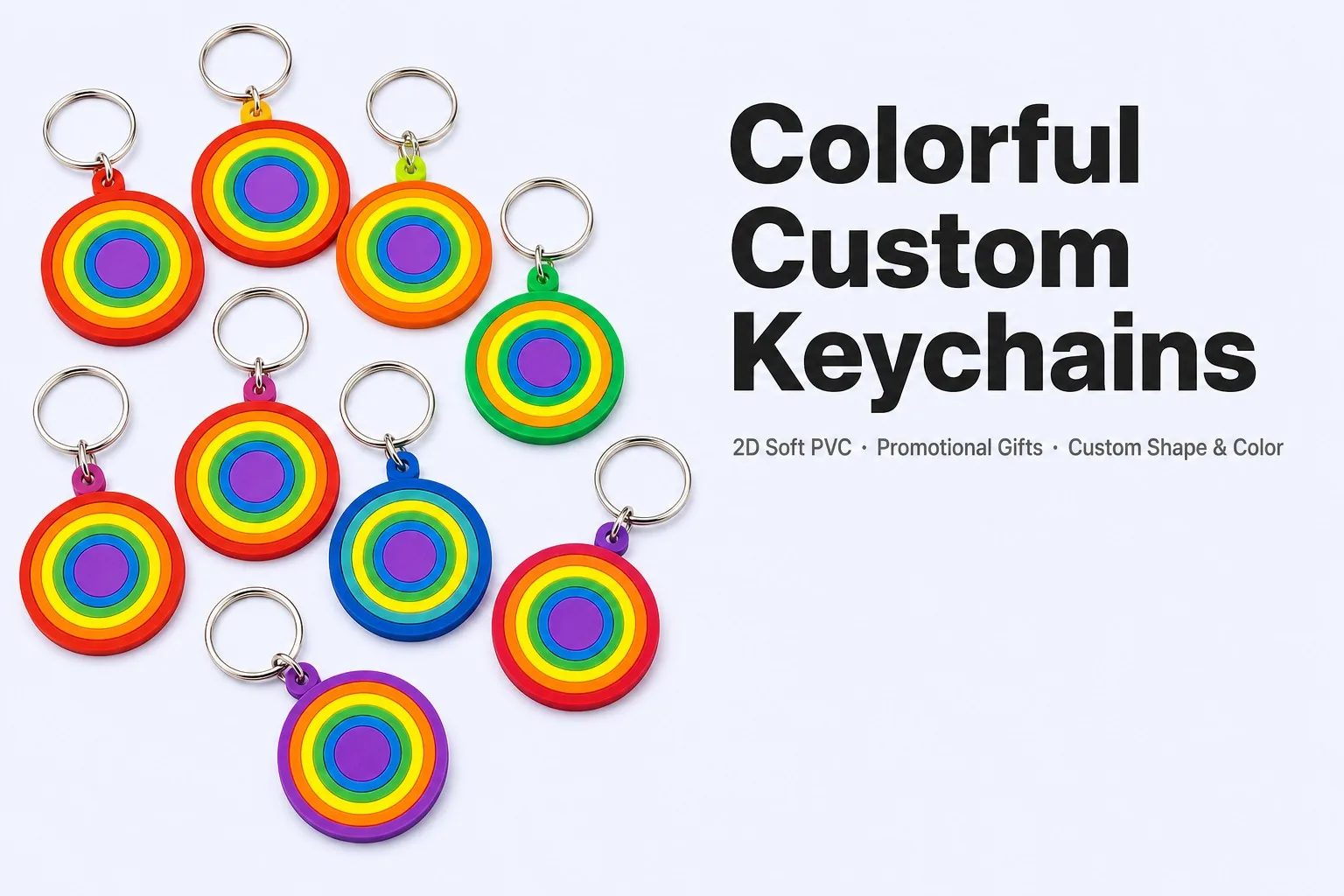 Colorful Custom Keychains — Series Banner