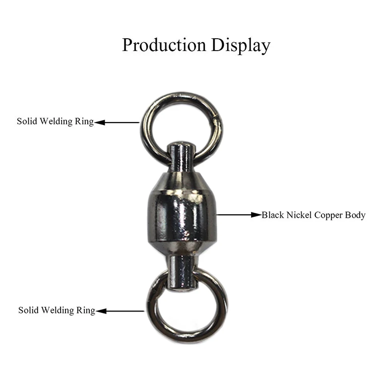 Offshore Big Game Trolling Fishing Ball Bearing Swivels Connector High
