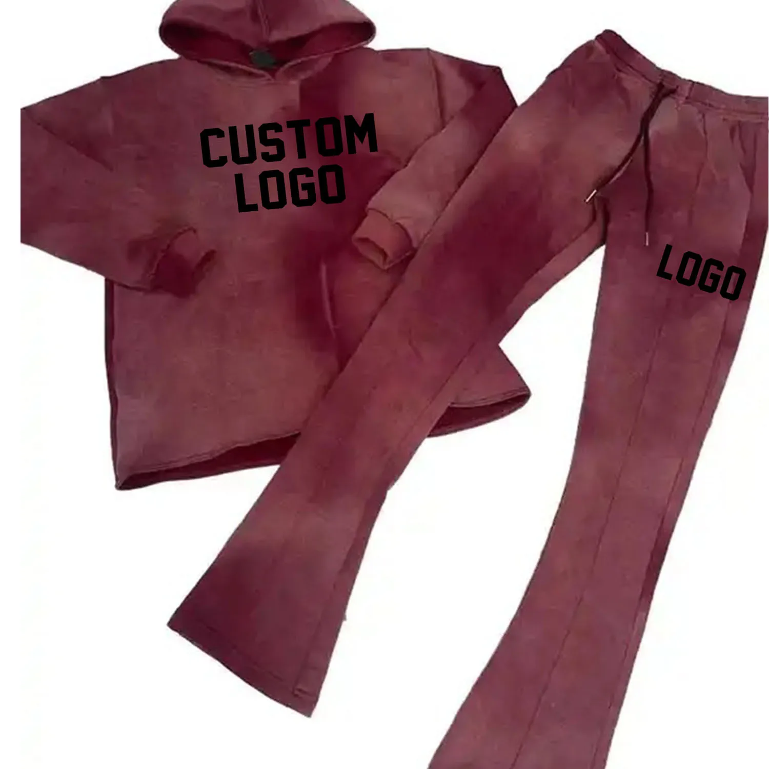 New Design Track Sweat Suit Two 2 Piece Jogger Set for Men Flare Sweat Pants Men With Hoodies Tracksuits