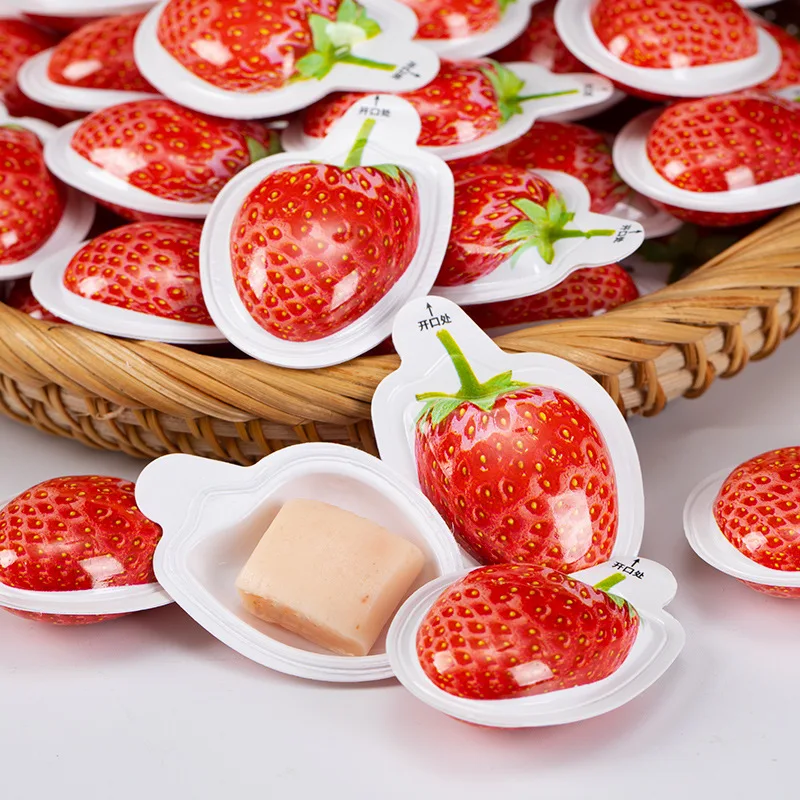 New Arrival Soft Sweets With Jam Strawberry Fruit Gummy Candy Jelly