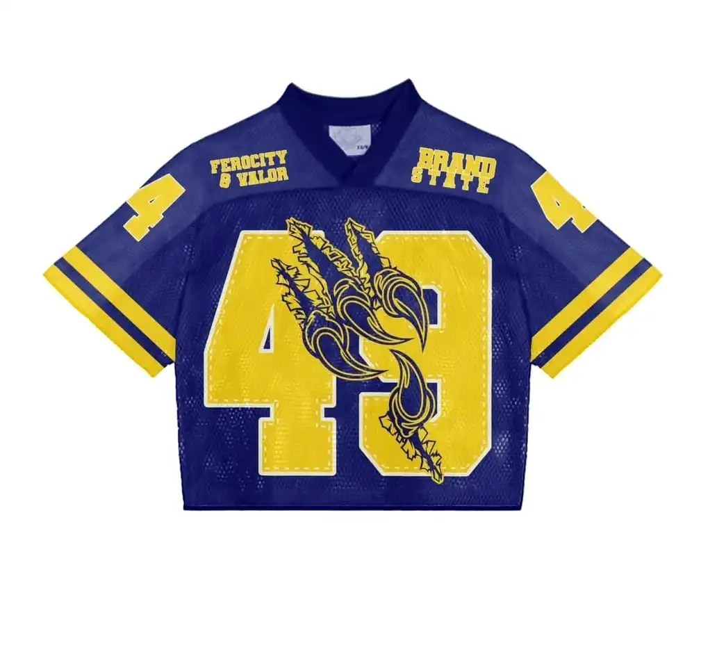 Shop High Quality Cropped American Football Jersey Streetwear