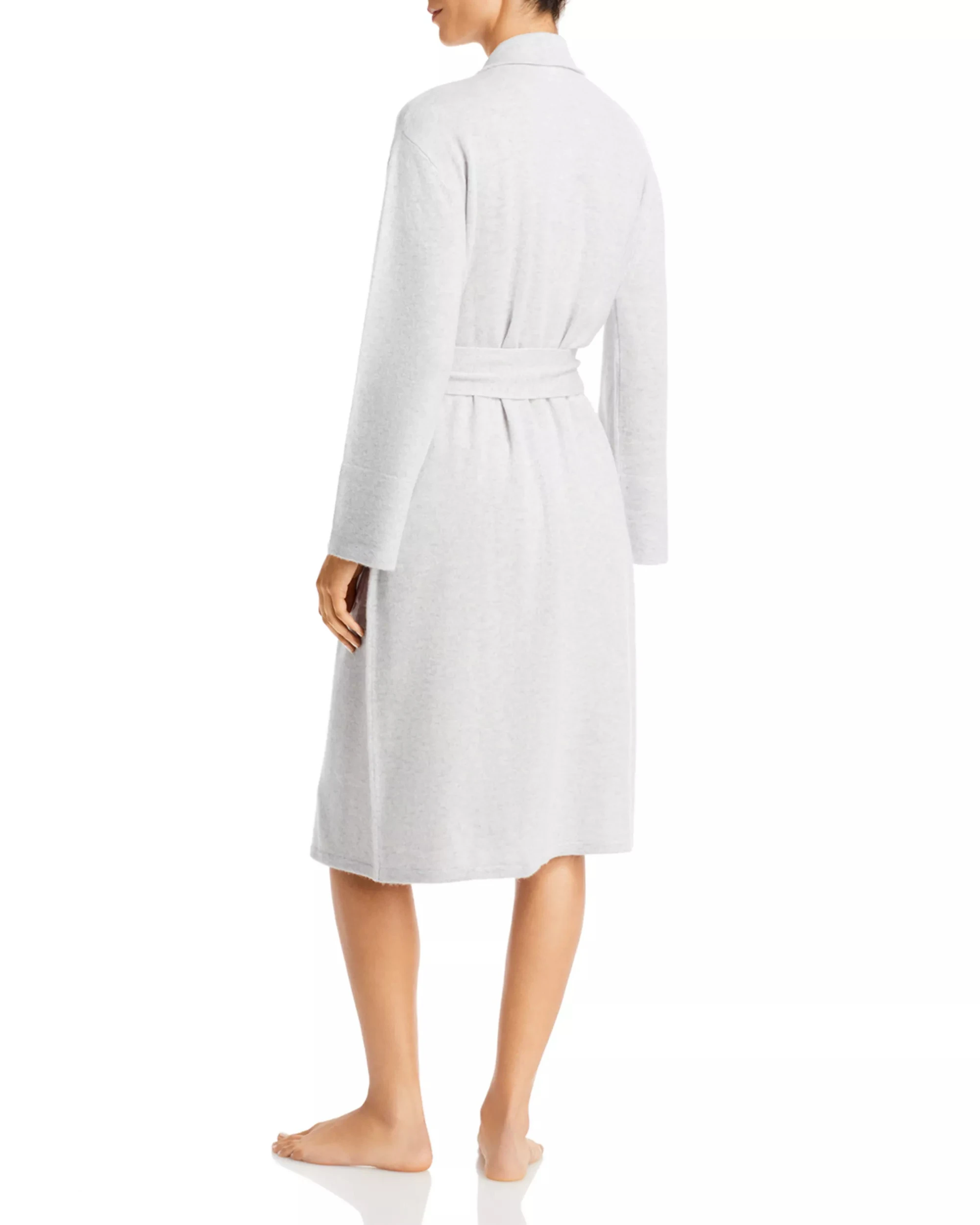 Wholesale Men's Women's Breathable Waffle Bathrobes Romantic Soft Sleepwear for Autumn Winter Plain Front Woolen V-neck Hotel