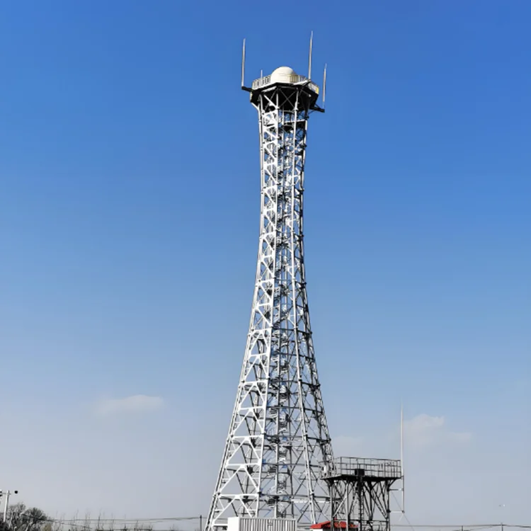 High Quality Junhao Brand China-Made Four-legged Monopole Telecommunication Tower Accessory Manual Hot Dip Galvanized