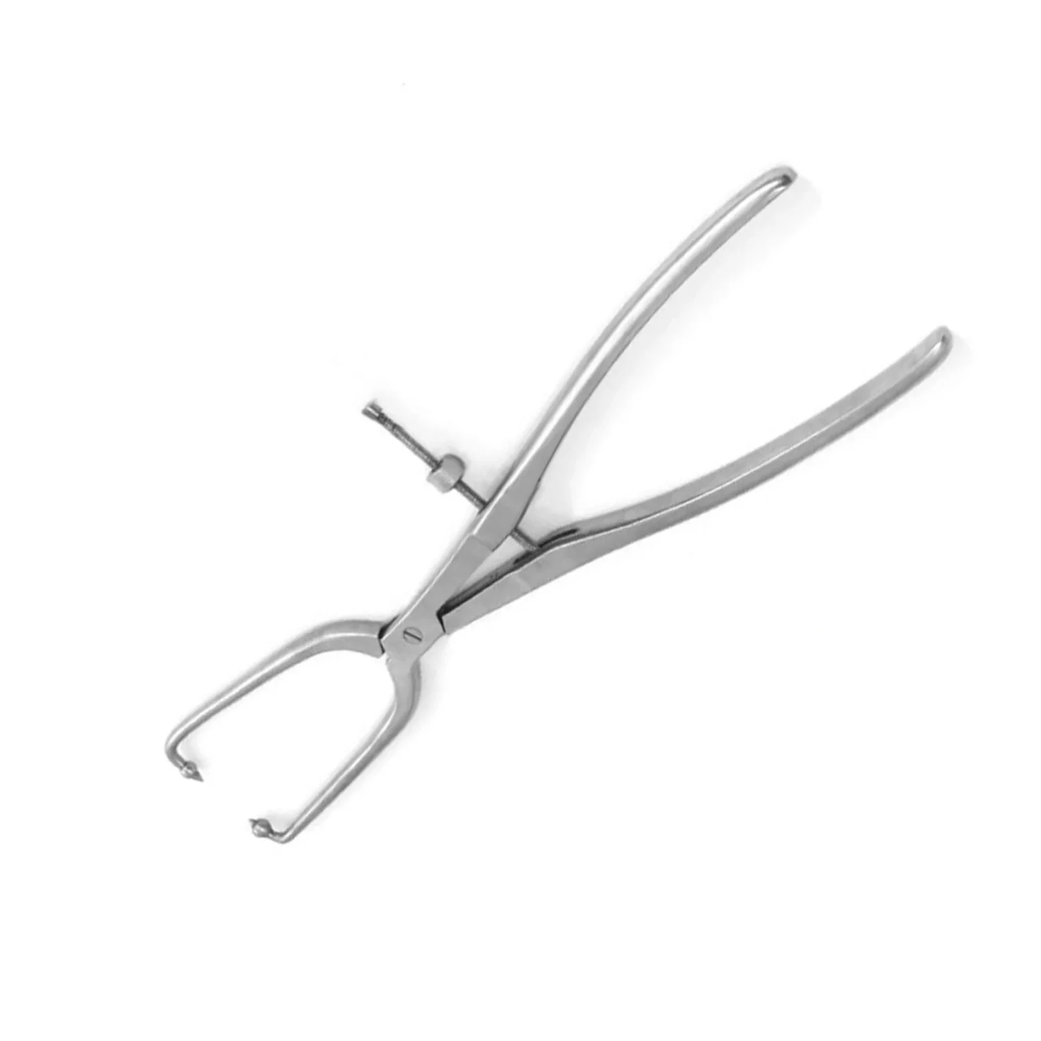 Pelvic Reduction Forceps Pointed Ball Tips Straight and Curved 25cm Acetabular Bone Reduction Forceps Orthopedic Instrument