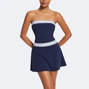 Wear Ladies  Dress With Shorts Custom Tennis Clothes Athletic Dress Custom Dress Women's Clothes