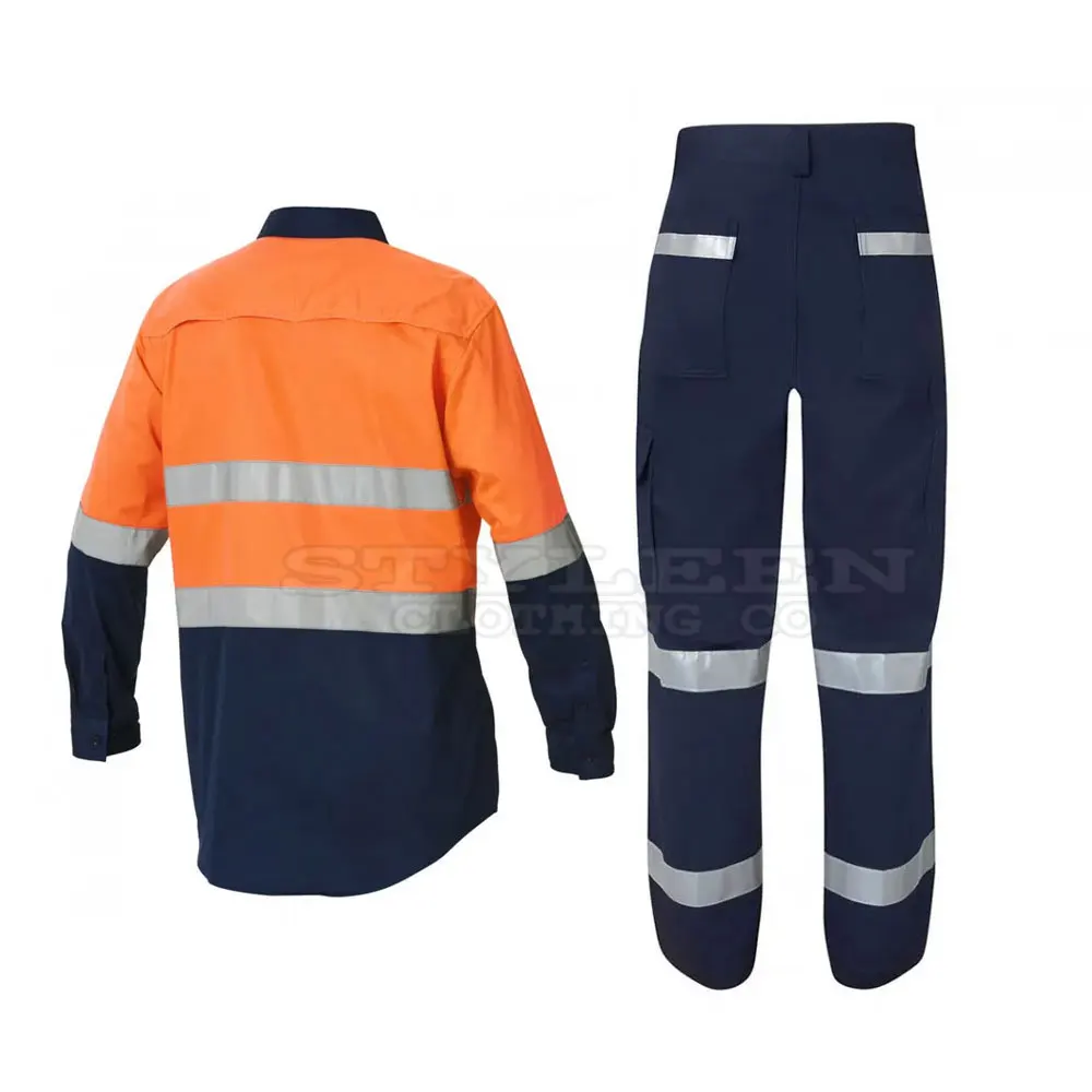 Professional Work Wear Uniforms For Men Safety Protective Construction Industrial Work Wear
