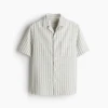 Green white striped