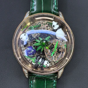 2026New High-quality Panda Design Stylish Classic Elegant Men's Mechanical Watch Business Luxury Luminous Casual Automatic Watch