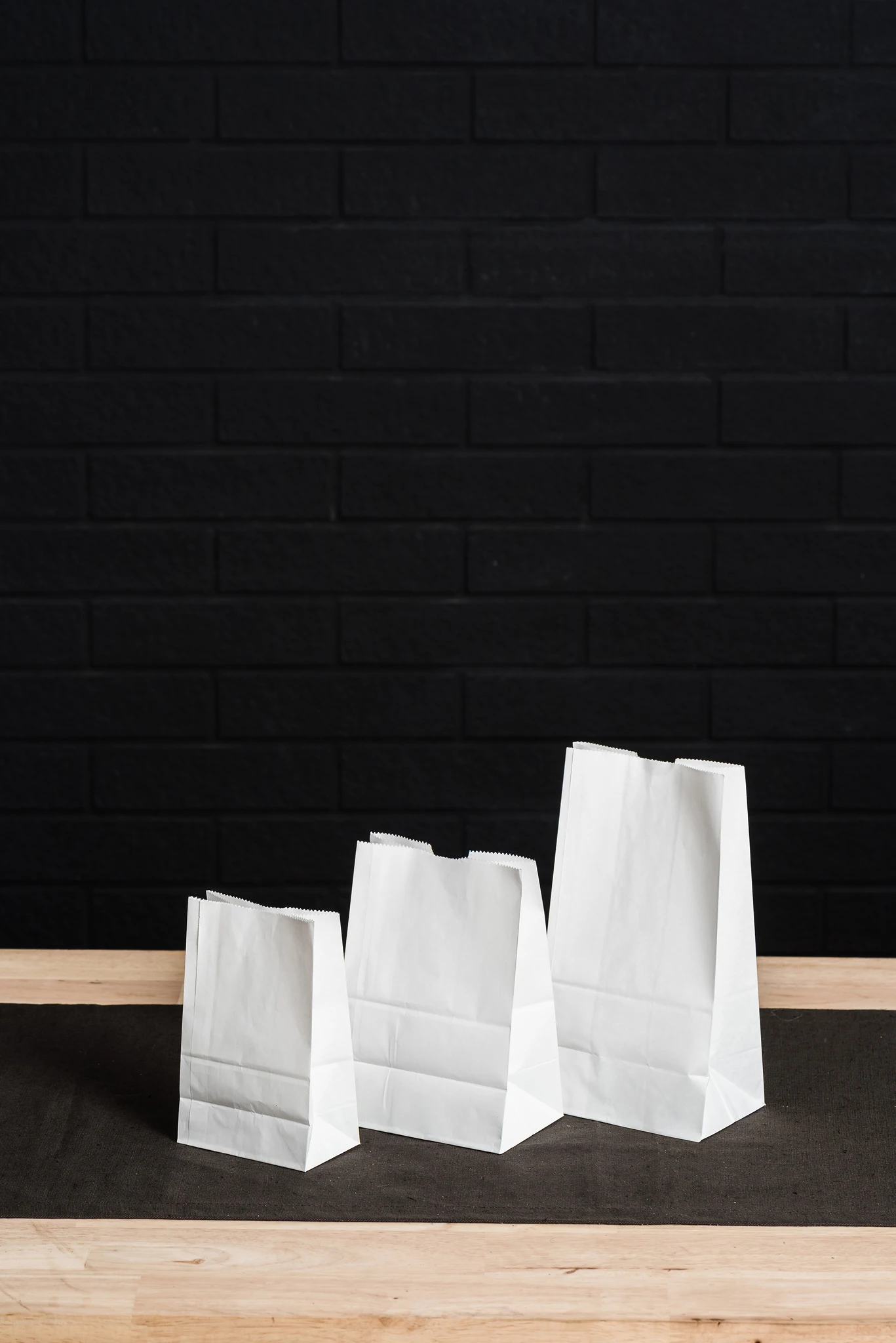 White Food Paper Bag Oil Proof Kraft Paper Bag Sos High Quality Strong