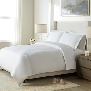 Custom High Quality 200-1000 Thread Count 100% Cotton White Bed Sheet Set Comforter Bedding Sets for Hotel