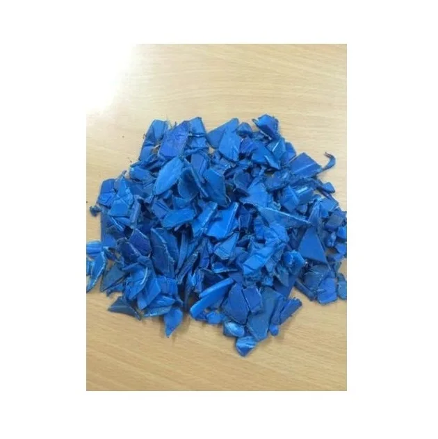Regrind Hdpe Blue Drum Hdpe Milk Bottle Flakes Scraps White Blue Red