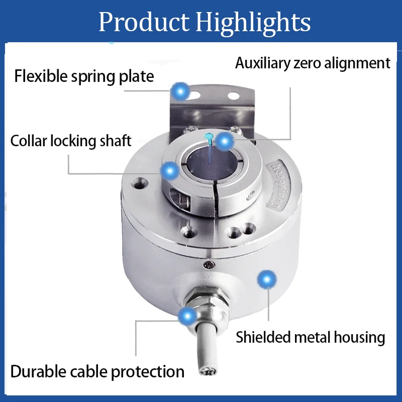 Rs422 Angle Encoder 360 Rotary Encoder 1250ppr 3000ppr 4096ppr 5000ppr Encoder Incremental Sensor K50