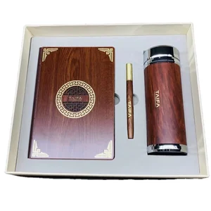 2026 2026 New Arrivals Wooden Business Luxury Papeleria Low MOQ Journal and Mug Sets Diary Planners and Notebooks With Pen