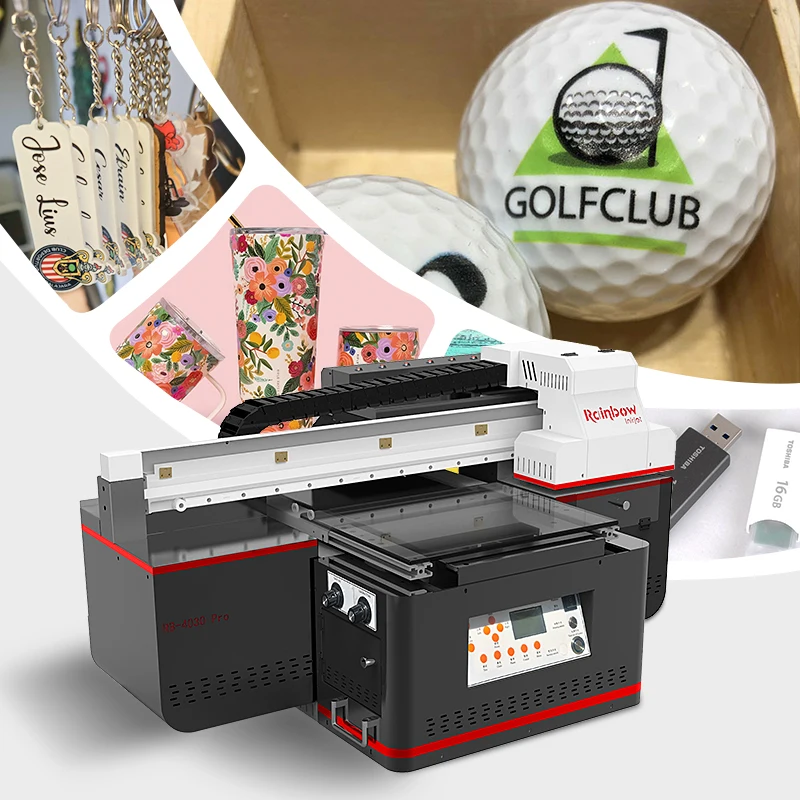 A3 Size Varnish Key Tag Cards Printing Machine Golf Base Ball in USA Uv Flatbed Printer