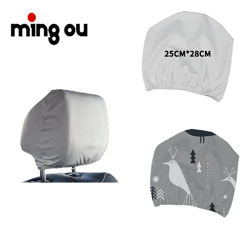 Чехлы на подголовники автомобильных сидений с сублимационной печатью универсальные аксессуары для салона автомобиля чехол подголовник из