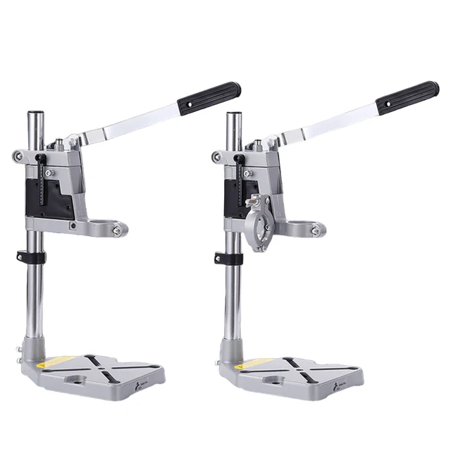 Adjustable Mini Electric Drill Stand Holding Holder Single/Double Head Multifunctional Bracket Hand Drill Stand Aluminum base