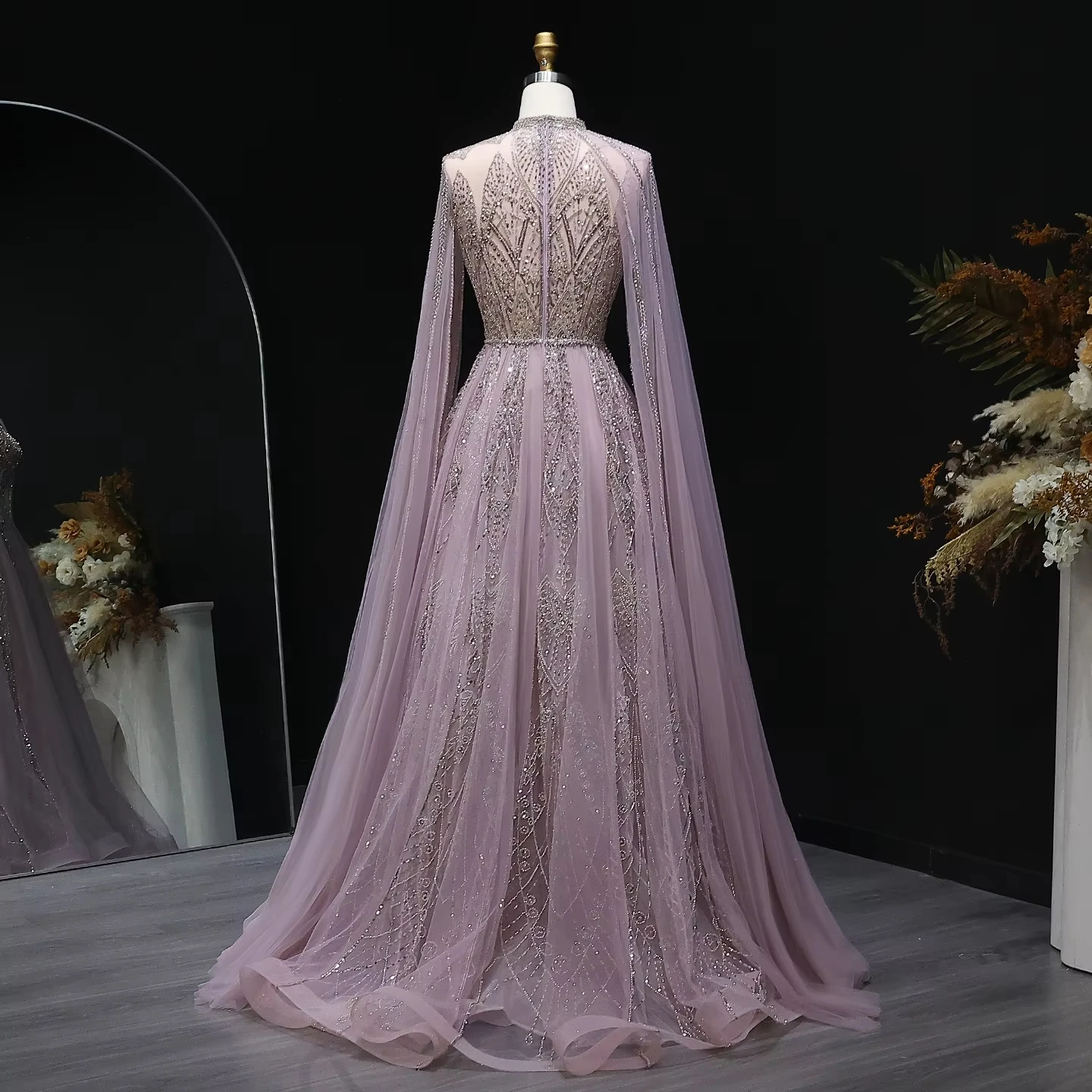 arabic evening gowns dresses Burgundy Ball Gown Dubai Prom With Lace Appliques TBP02 and you can get your dress within 20 MB40029 Elegant a-Line Evening Dress