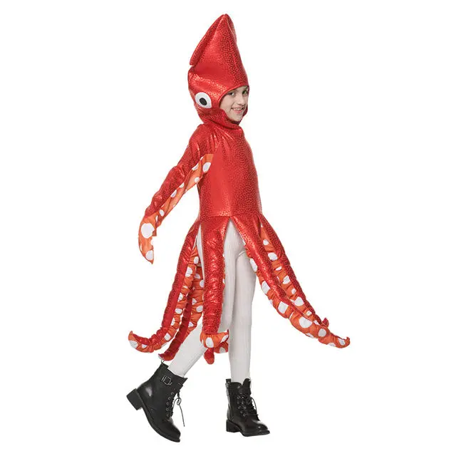 Women Halloween Cosplay Costume Cute Marine Creature Squid Cloth For ...