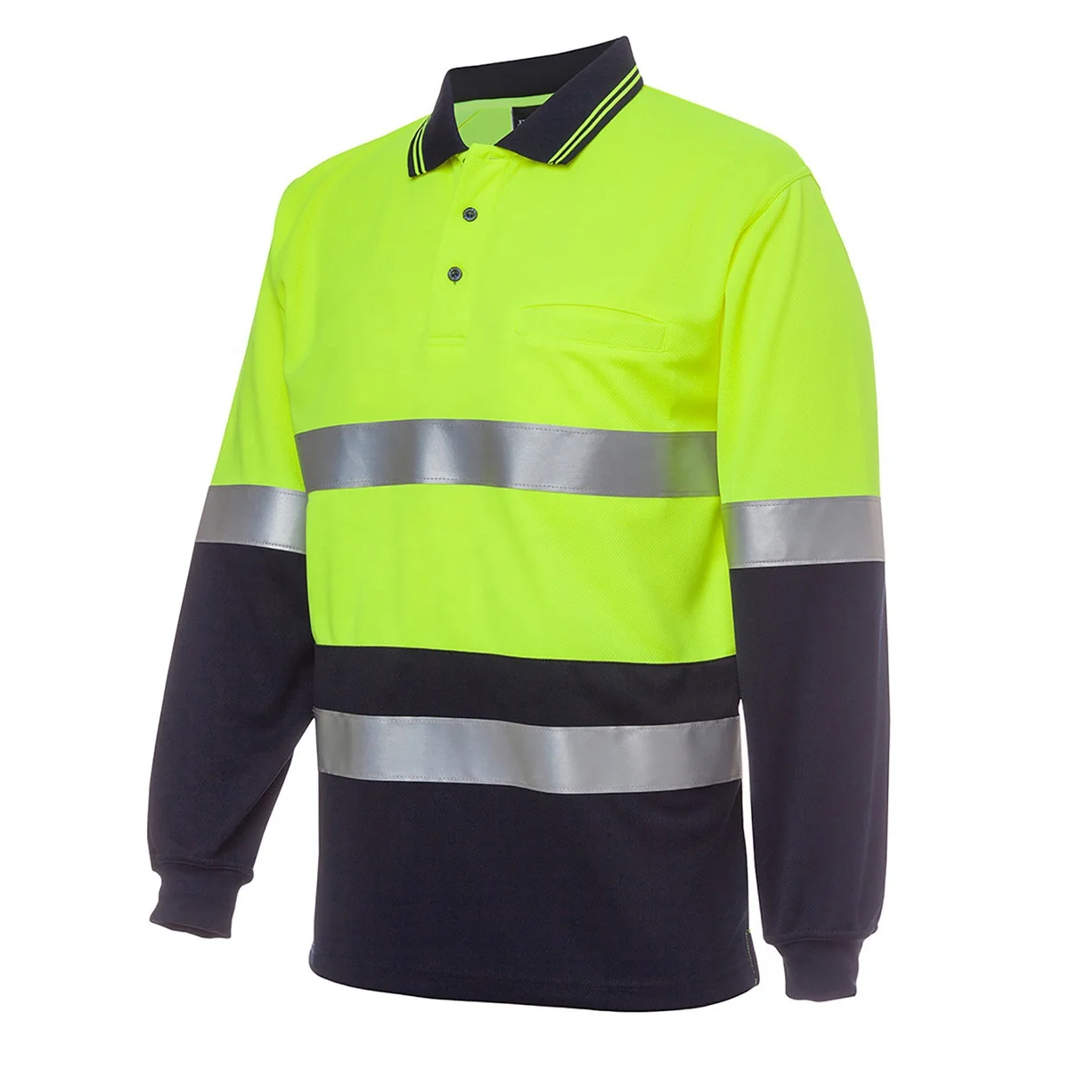 Wholesale Construction Safety Clothing Reflective Safety Shirts Men Work  Wear Reflective Safety Polo Shirt for Workers