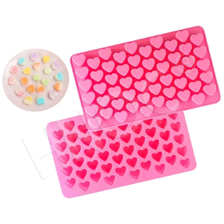 HNOC Custom Fruit Shape Bean Candy Ball Lollipop Mould Non Stick Chocolate Bar Silicon Cat Mold for Jelly