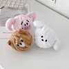 Pink Pig + Shiba Inu + White Dog