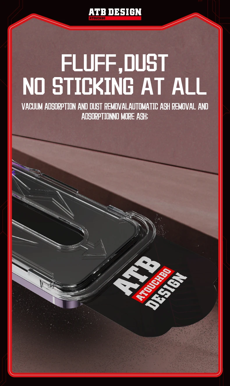 Atouchbo Easy Fit For Iphone 15 14 13 Pro Max Screen Protector Applicator Installation Kit