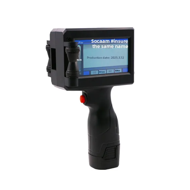 Ink Cartridge Coding Machine for Food Textiles Packaging Bags; Prints Production Dates and QR Codes; China Origin