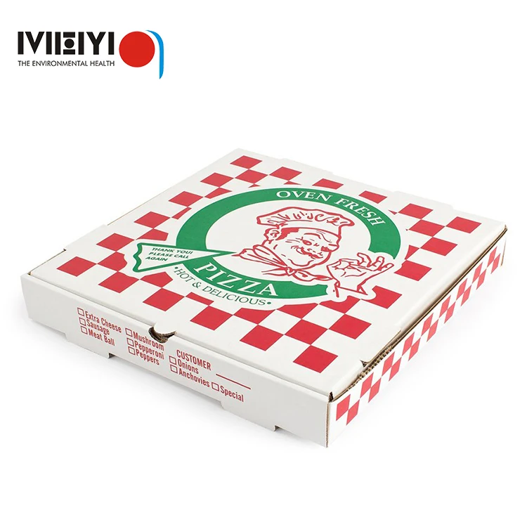 Premium Quality 7 INCH PIZZA BOX Take Away Fast Food Brown Printed Colour x 200 