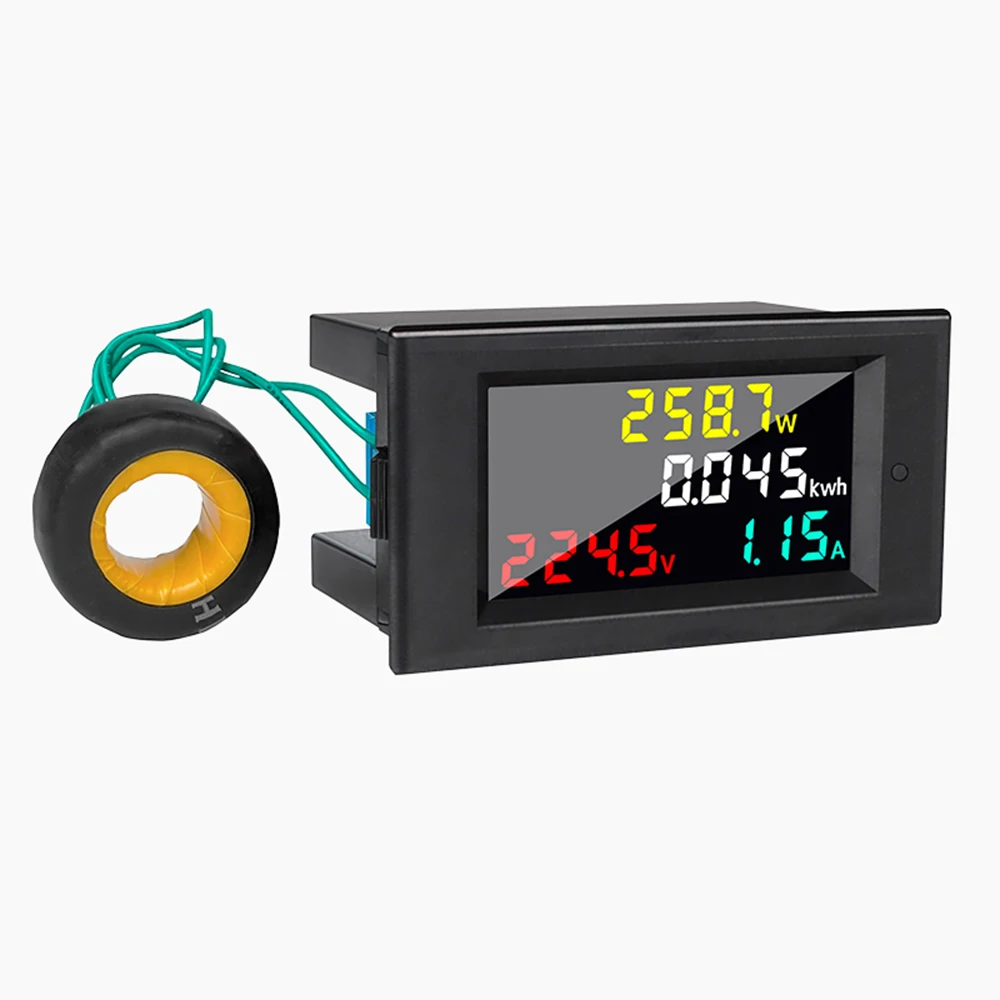 AC 80-300V LCD Digital 100A Volt Watt Power Kwh Meter Ammeter Voltmeter Proper 