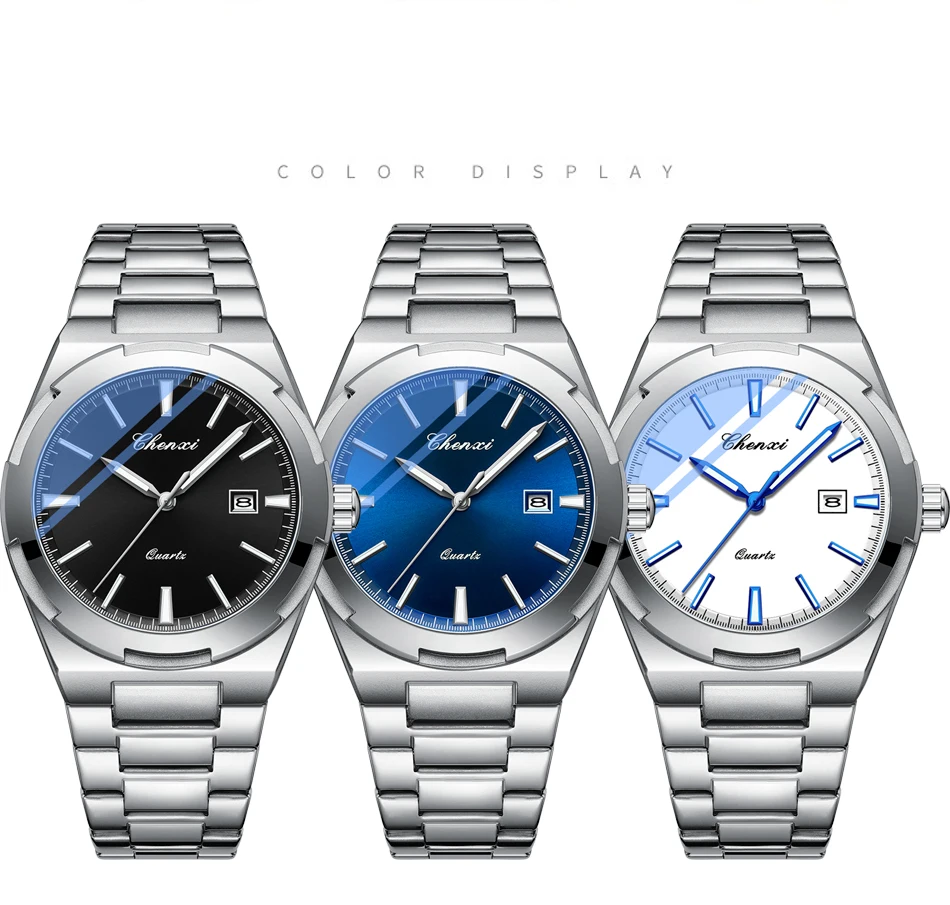 Chenxi 8256 Men's Watches - Luxury Stainless Steel Quartz