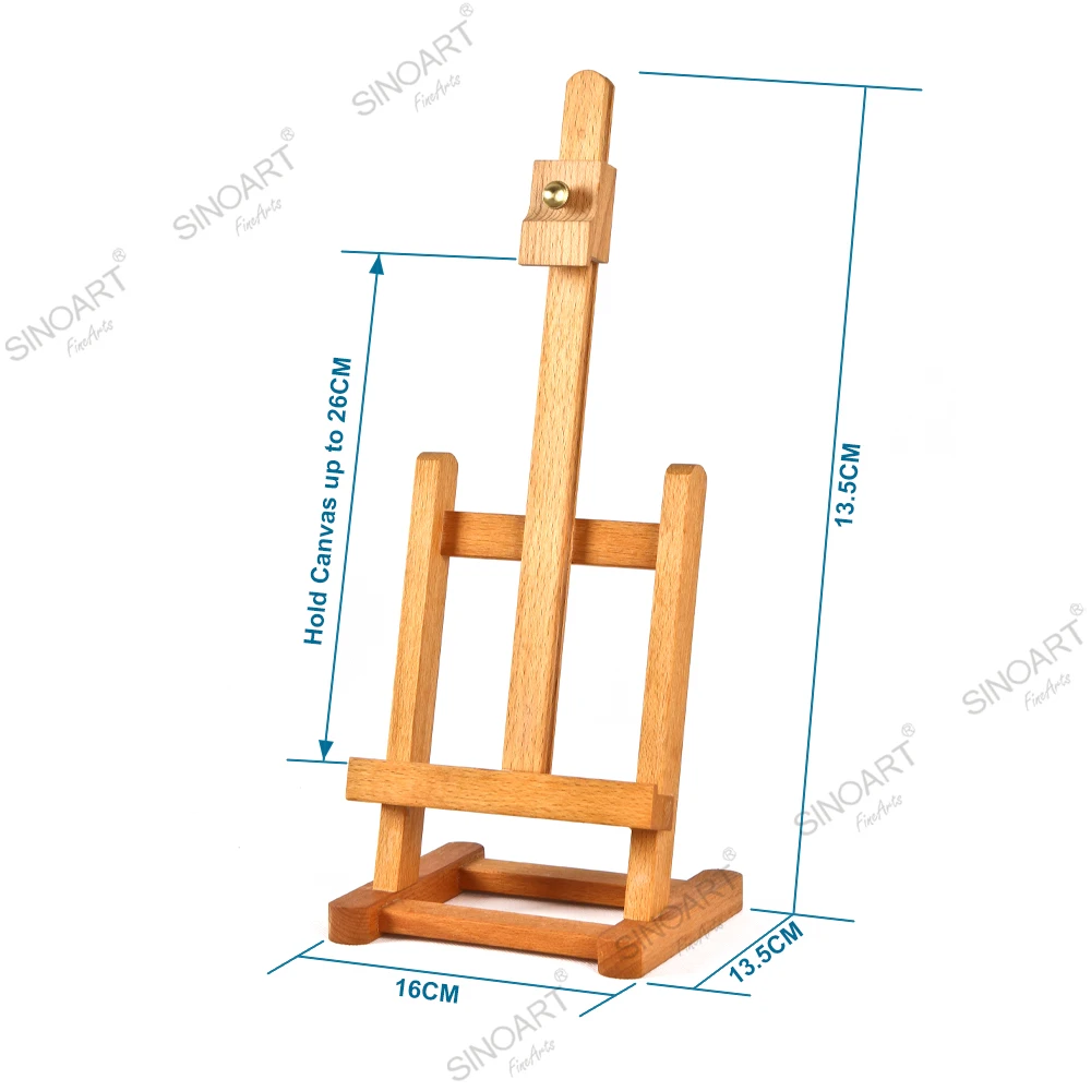 Sinoart Beech Wooden Mini Easel Table Top Easels Wholesale Mini Wooden
