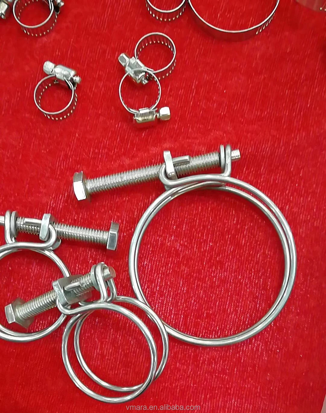 America Style Worm Gear Clamp Stainless Steel 201 Hose Clamp With