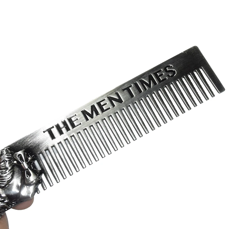 Professional New Design Barber Anti-static Hair Care Comb Best Oil Beard Comb Stainless Steel for Me